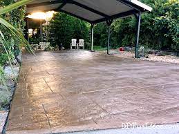 Diy Stamped Concrete Tile Driveway