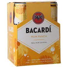 bacardi rum punch rum tail 4 pack