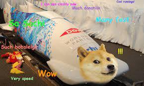 Its branding featured a likeness of a shiba inu dog from a 'doge' meme that was popular at the time. It S Bobsleigh Time Jamaican Team Raises 25 000 In Dogecoin Bitcoin The Guardian