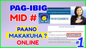 pagibig mid number how to get mid and