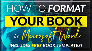 How To Format A Book For Print In Ms Word A Step By Step Tutorial