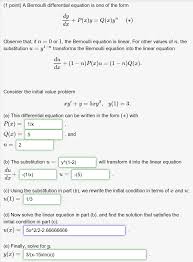 bernoulli diffeial equation