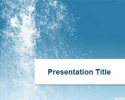 Splash Water Powerpoint Template Is A Free Ppt Background