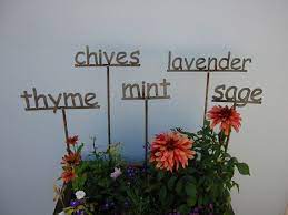 Choose Any 3 Metal Garden Sign Markers