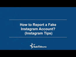 how to report a fake insram account