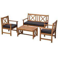 Acacia Wood Outdoor Patio Furniture Set