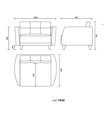 alma design 7030 magenta 1 seater sofa