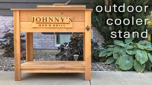 do it yourself outdoor cooler stand