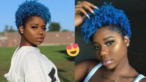 It soon fades to a more i have dyed black hair and wanting blue streaks but which blue do i use which will be really bright on. I Coloured My Natural Hair Blue How To Add Colour To Your Natural Hair Without Damage Youtube
