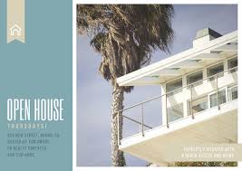 Beach Open House Postcard Templates By Canva