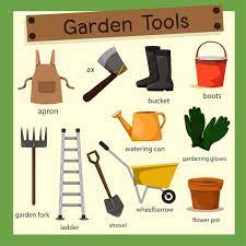 Vector Ilrator Of Garden Garden Tools