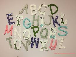 Personalizing A Nursery Diy Alphabet Wall Decor