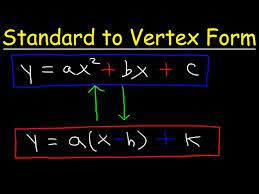 To Vertex Form Quadratic Equations