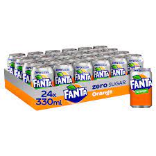 fanta zero orange x 24 individual cans