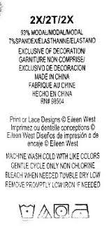 Details About Eileen West Long Sleeve Ballet Bud Print Modal Nightgown Sz 2xl Nwt 68