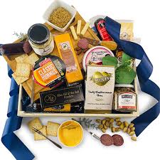 meat cheese gift baskets deluxe