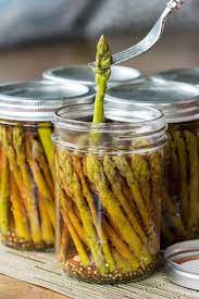 y pickled asparagus noshing with