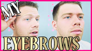 Vector part of the male person s eyes and eyebrows drawing in. My Natural Male Eyebrow Color Routine Tutorial Youtube