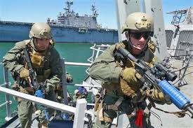 maritime raid force marines gear up