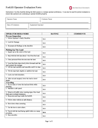 Kind attention all forklift operators and forklift operation training providers! Supervisor Evaluation Form Fill Out And Sign Printable Pdf Template Signnow