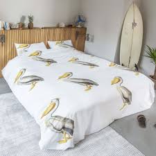 snurk pelican single duvet cover set