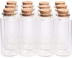 wood cork stoppers tiny glass jars
