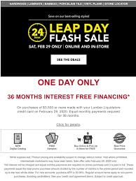Does lumber liquidators credit card report your account activity to credit bureaus? Lumber Liquidators Flash Sale Leap Day Only Milled