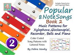 Popular 8 Note Songs Book 2 Music Patterns For Xylophone