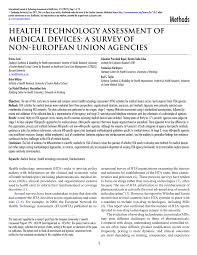 Pdf Health Technology Assessment Of Medical Devices A