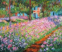 Artist S Garden At Giverny Cross Stitch