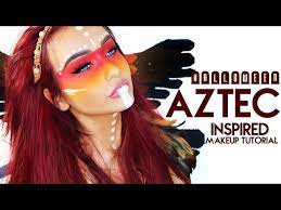 halloween aztec inspired makeup look