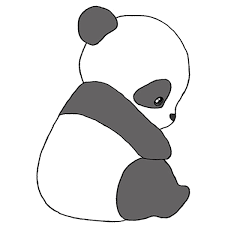 how to draw a cute panda easy drawing