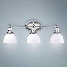 Chrome And Cased Opal Glass 24 Wide Bathroom Light J1280 Lamps Plus