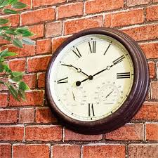 Vintage Effect Outdoor Clock With