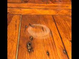 Remove Water Stains In Wood With A Hair