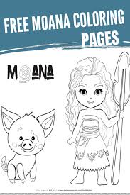 Disney's d23 website shared printable moana coloring pages featuring maui, pua the piglet, and heihei the rooster so your little ones can color at home. Exclusive Free Disney Moana Coloring Printable The Inspiration Edit