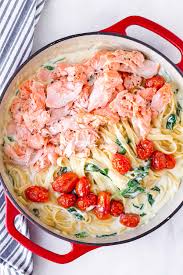 creamy salmon pasta cooking for my soul