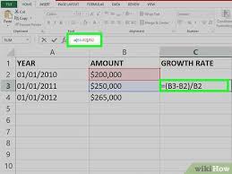calculate average growth rate in excel