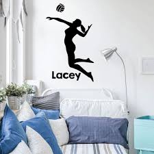 Volleyball Wall Decal Personalized