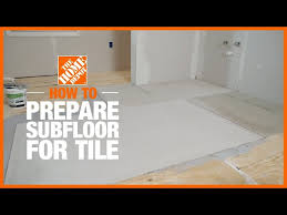 how to prepare suloor for tile the