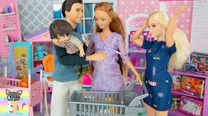 Búp Bê Barbie Midge Đi Siêu Thị Mua Sắm Với Chồng Đồ Cho Em Bé (Đồ Chơi) -  YouTube