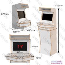 3d file arcade bartop minimal cabinet