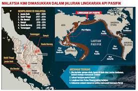 Apa saja gunung berapi di jalur cincin api tersebut? Malaysia Kini Termasuk Dalam Jaluran Lingkaran Api Pasifik Dah Tau Ker