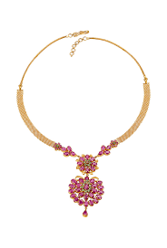 tanishq 22 kt gold necklace