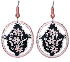 artisan handmade flower earrings
