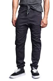 Victorious Mens Twill Joggers Charcoal Products Mens