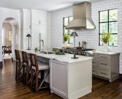 Light Gray Kitchen With No Upper