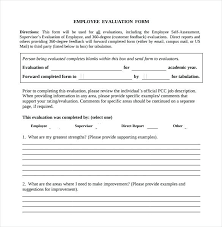 Download Employee Evaluation Form Sample Letter Cover For Appraisal