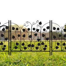 5 Panels Steel Decorative Garden Fence