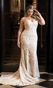 Justin Alexander Ivory Nude Lace Ja 8920 Feminine Wedding Dress Size 14 L 25 Off Retail